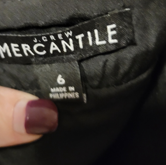 J. Crew Mercantile black Classic black mini skirt size 6 - Picture 4 of 4